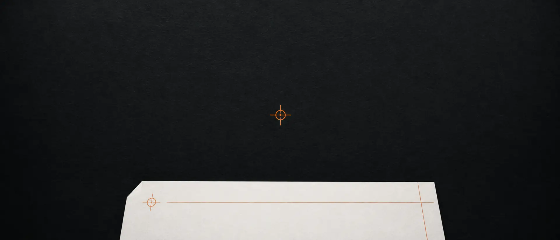 Blank technical workflow audit sheet on a dark work surface
